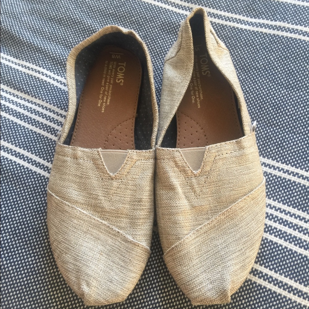 Toms Original Shiny White Canvas